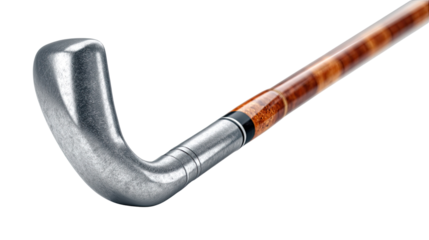 Close-Up of Golf Club Head on Isolated Background for Sports Photography