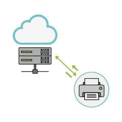 networking system vector illustration design