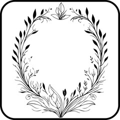 Botanical elegance entwined nature's embrace a circular wreath a symphony of foliage artistry and