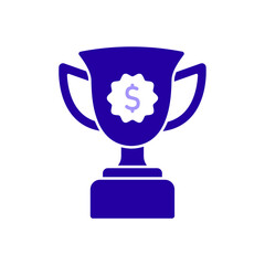 Icon a prize money, isolated against a clean background.