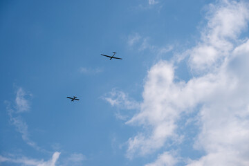 Remorquage d'un planeur en utilisant l'aéro-tractage