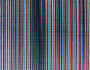 Distorted vertical lines on a screen