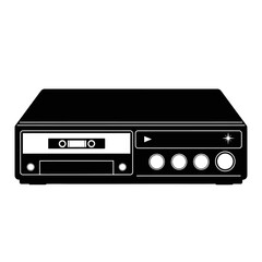 Fototapeta premium Illustration of a cassette tape player, a vintage audio technology device.