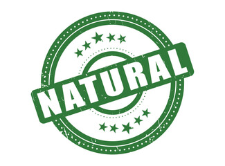 Natural Rubber Stamp Seal with a Dotted Circle