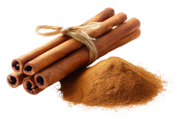 Cinnamon sticks and ground cinnamon (1)