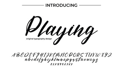 Playing - Elegant Script Font for Smooth Handwritten Design and Creative Typography