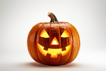 Halloween pumpkin anthropomorphic jack-o'-lantern.