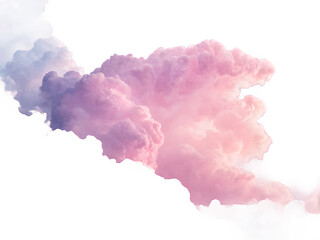 Vibrant pink and purple cloud formation against a black background