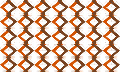 Fototapeta premium Brown orange diamond strip abstract repeat pattern, gray vertical stripes, replete image, design for t-shirt printing