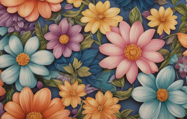 Beautiful close up floral composition with autumn colors a colorful bouquet showcasing orange and red flowers Flower shop and florists design idea