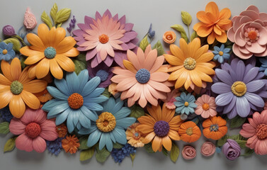 Beautiful close up floral composition with autumn colors a colorful bouquet showcasing orange and red flowers Flower shop and florists design idea