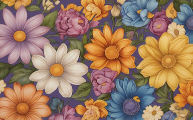 Beautiful close up floral composition with autumn colors a colorful bouquet showcasing orange and red flowers Flower shop and florists design idea