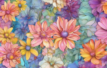 Beautiful close up floral composition with autumn colors a colorful bouquet showcasing orange and red flowers Flower shop and florists design idea