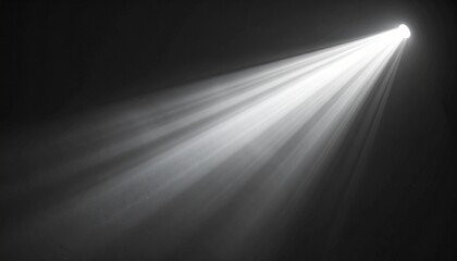 Illuminating Light Beam Against Black Background