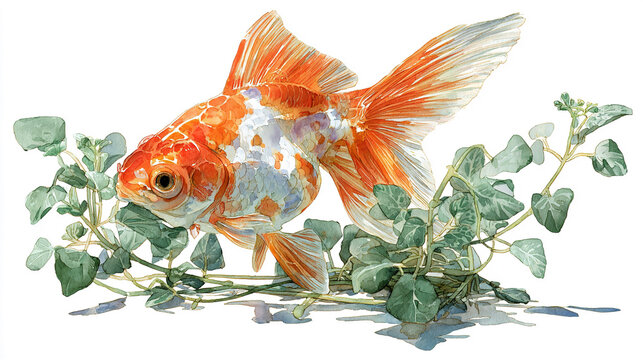 goldfish in aquarium