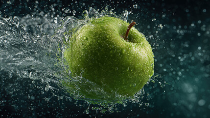 apple in water