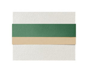 Three horizontal bands of color on textured white background