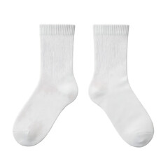 Plain Socks Pair for apparel mockups isolated on transparent background