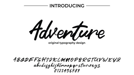 Adventure - Elegant Script Font for Smooth Handwritten Design and Creative Typography