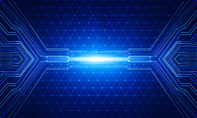 Abstract blue technology background 