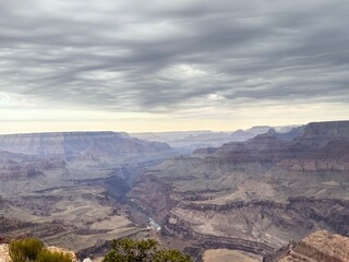Fototapeta premium Panoramic photo of the south rim of the Grand Canyon