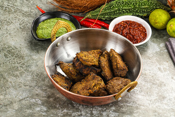 Grilled beef barbecue with spises