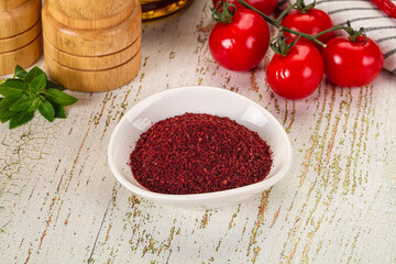 Natural organic Sumah powder for culinary