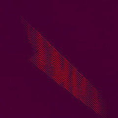 Diagonal Red Dotted Shape On Maroon Background