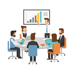 meeting vector illustration design