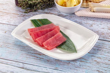 Japanese sliced tuna sashimi fish