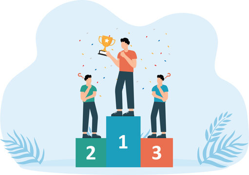 Best individual award and Career successful projects, Goals and winning plans with competitions, Creative design suitable for web banners and business materials concept,

