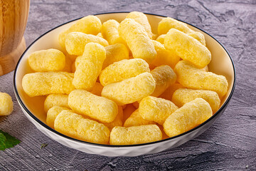 Golden crispy sweet corn sticks