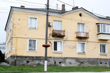 View of an old apartment building