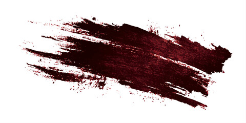Black paint stroke on transparent background. Bold Black Brush Stroke	