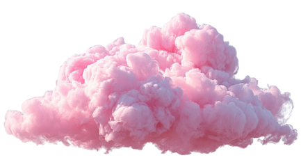Fluffy pink cloud graphic