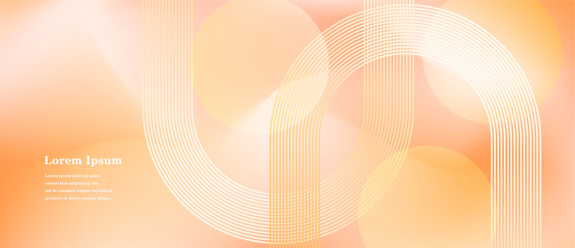 Fototapeta 幾何学 抽象 ストライプ ライン サークル 秋 背景