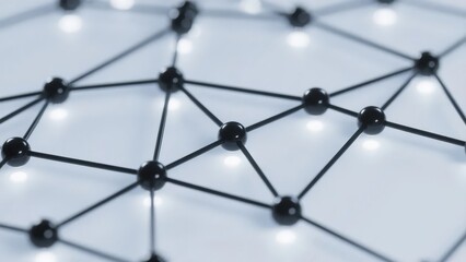 Hexagonal Network Structure with Illuminated Nodes
