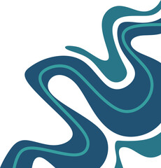 Abstract Shape Corner with Line