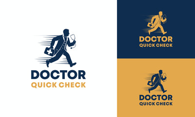 Doctor Medical emergency Logo Design medicine care clinic Graphic Vector