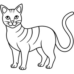 Cat  line Art vector 