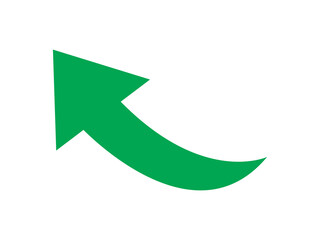 green curve arrow icon