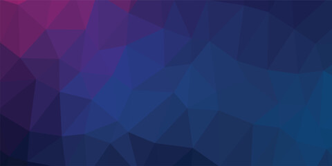 Dark blue, purple, and pink polygon gradient abstract background..