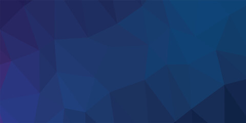Fototapeta premium Dark Blue Purple Polygon Gradient Abstract Background.