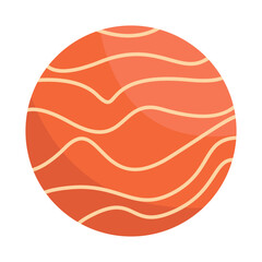 Abstract orange circular design with flowing lines creating a vibrant texture