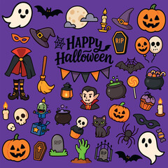 Helloween attribute vector pack