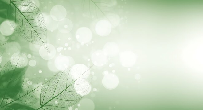 Light Green Hazy Background with Light Spots