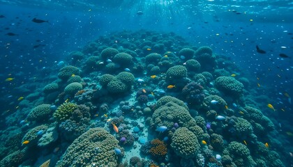 Explore vibrant coral reefs teeming with marine life