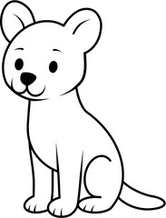 hyena – Cartoon Safari Animal Illustratio