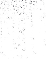 water drops on a transparent background