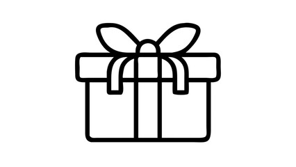 Illustration of a gift box with a ribbon bow.